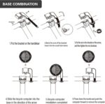 Computador de bicicleta sem fio com LCD e luz de fundo, mede velocidade, distância e tempo com precisão para ciclismo. - Imagem 6
