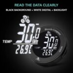 Computador de bicicleta sem fio com LCD e luz de fundo, mede velocidade, distância e tempo com precisão para ciclismo. - Imagem 8