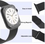 Pulseira de metal Steezrd para Apple Watch, magnética, ajustável e com 3 unidades em aço inoxidável. - Imagem 3