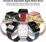 Pulseira de metal Steezrd para Apple Watch, magnética, ajustável e com 3 unidades em aço inoxidável. - Imagem 4