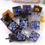 Rosário católico feminino feito à mão, pérola roxa azul, ideal para primeira comunhão e presentes cristãos. - Imagem 4