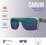 Óculos de sol Carvin 2.0 HB unissex com estilo moderno e proteção para o dia a dia. - Imagem 3