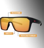 Óculos de sol Carvin 2.0 HB unissex com estilo moderno e proteção para o dia a dia. - Imagem 4