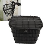 Cesta Dobrável para Bicicletas Elétricas: metal resistente, bolsa impermeável e encaixe universal para transporte prático. - Imagem 5