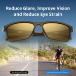Óculos KastKing FlatRock polarizados com proteção UV para dirigir, pesca, ciclismo e corrida - Imagem 4