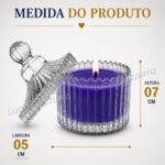 Vela Aromática Decorativa em Vidro com perfume duradouro e design elegante para sala, quarto ou presente sofisticado. - Imagem 4