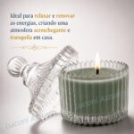 Vela Aromática Decorativa em Vidro com perfume duradouro e design elegante para sala, quarto ou presente sofisticado. - Imagem 6