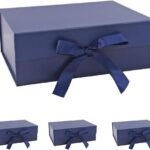 Caixa de Presente Magnética Luxo 24x17x10,5: elegante, resistente e reutilizável para presentear com sofisticação.