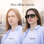 Kit 2 Óculos de Sol Aviador Quadrado UV400: proteção total, estilo vintage unissex e conforto para uso diário. - Imagem 5