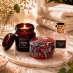 Kit Presente DUADELI Pas de Déesses 4 itens: vela aromática, frasco decorativo, sais de banho e caixa pronta para presentear. - Imagem 6