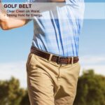 KEMISANT Cinto masculino trançado 3,5 cm: conforto, ajuste fácil e estilo casual para jeans e golf. - Imagem 6