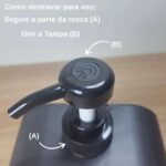 Dispenser sabonete líquido minimalista 500ml com visor transparente, design moderno e prático para banheiro, cozinha ou lavabo. - Imagem 5