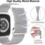 Pulseira Apple Watch em malha de aço inoxidável, compatível com 38mm a 49mm, ajuste elegante e seguro - Imagem 6