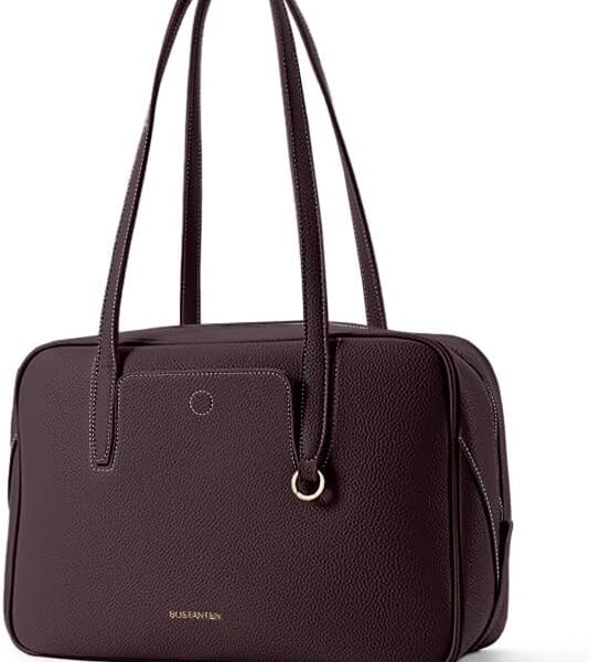 BOSTANTEN Bolsa de Ombro Feminina Grande: elegante, espaçosa e versátil para trabalho, viagem e dia a dia.