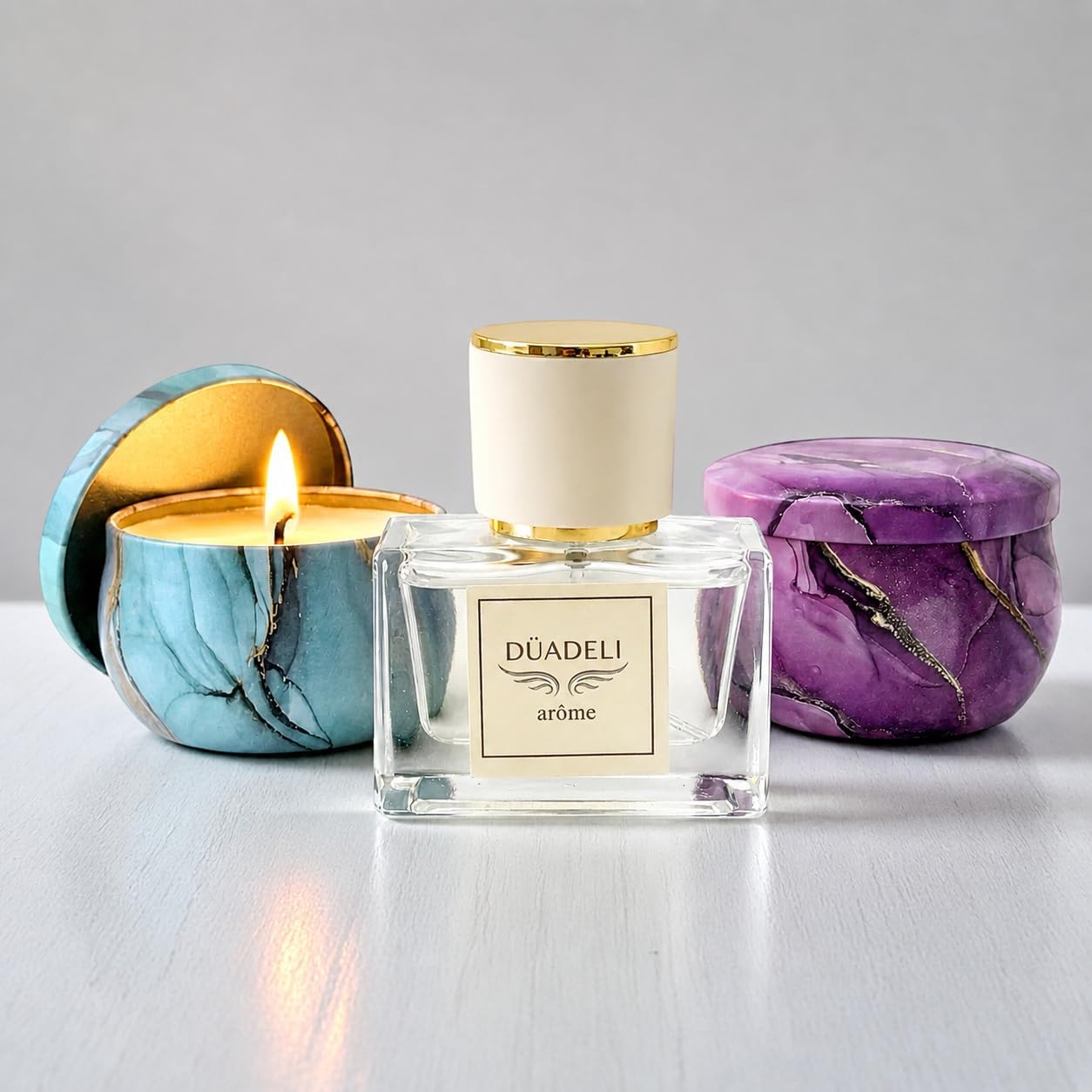 Kit Aromático DUADELI Douce Vie: perfume delicado e sofisticação para Kit Aromático DUADELI Douce Vie: perfume delicado e sofisticação para decorar e presentear com elegância.