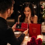 Kit Presente Dia dos Namorados com Caixa Acrílico, rosas, colar, touca de cetim e sacola Te Amo: presente romântico e completo. - Imagem 4