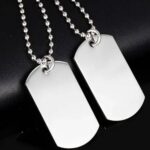Corrente Masculina de Aço Inox com Pingente Militar: estilo resistente e visual marcante para compor seu look. - Imagem 9