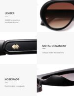 Óculos de sol SOJOS SJ2390 Aviator feminino: estilo e proteção para compra segura e elegante - Imagem 4