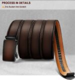Cinto masculino ajustável para homens: conforto e ajuste perfeito para looks casuais e sociais - Imagem 3