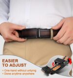 Cinto masculino ajustável para homens: conforto e ajuste perfeito para looks casuais e sociais - Imagem 6