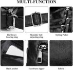 Bolsa feminina transversal com vários bolsos e grande capacidade para passeio, trabalho e uso casual - Imagem 4
