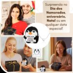 Kit Pinguim de Crochê e Colar de Coração: presente romântico premium para namorada e esposa, pronto para surpreender - Imagem 7