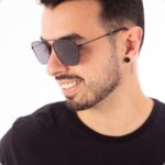Óculos de sol aviador masculino polarizado com proteção UV 400 e acessórios, estilo e conforto para comprar agora - Imagem 5