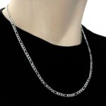 Corrente masculina fina em aço inox 60cm, resistente e elegante para uso diário. - Imagem 5