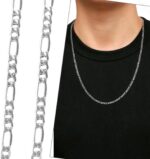 Corrente masculina fina em aço inox 60cm, resistente e elegante para uso diário. - Imagem 8
