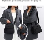 Bolsa tiracolo feminina de nylon: leve, compacta e prática para celular, cartões e itens essenciais no dia a dia e viagens. - Imagem 5