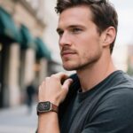 Pulseira Charlam magnética de couro e silicone para Apple Watch Ultra e Series, confortável, elegante e com ajuste perfeito. - Imagem 6