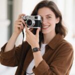 Pulseira Charlam magnética de couro e silicone para Apple Watch Ultra e Series, confortável, elegante e com ajuste perfeito. - Imagem 7