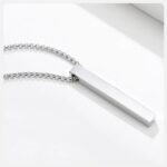Colar Masculino em Aço Inox Antialérgico, não escurece, pode molhar e combina com estilo moderno. - Imagem 8