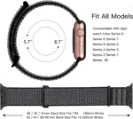 Pulseira de Nylon Lenrao para Apple Watch: confortável, esportiva e ajustável, com fecho de laço para uso diário. - Imagem 5