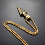 Colar Masculino Tribal Ponta de Flecha em Aço Inoxidável: estilo viking durável, hipoalergênico e ideal para uso diário. - Imagem 8