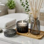 Kit DUADELI Mahal Noir: vela, difusor e bandeja em bambu para perfumar e decorar com sofisticação. - Imagem 7