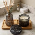 Kit DUADELI Mahal Noir: vela, difusor e bandeja em bambu para perfumar e decorar com sofisticação. - Imagem 8