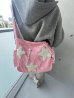Bolsa feminina carteiro casual com grande capacidade: leve, prática e versátil para usar na mão, ombro ou transversal - Imagem 5