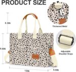 Bolsa de lona feminina com bolsos: prática, versátil e ideal para trabalho, ombro ou transversal. - Imagem 3