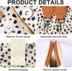 Bolsa de lona feminina com bolsos: prática, versátil e ideal para trabalho, ombro ou transversal. - Imagem 5