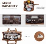 LOVEVOOK Bolsa feminina vintage para laptop 39,6 cm: grande capacidade, elegante e ideal para trabalho e estudos. - Imagem 5