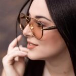 Óculos de sol aviador retrô GUVIVI dourado em metal grande, estilo anos 70 para mulheres e homens - Imagem 7