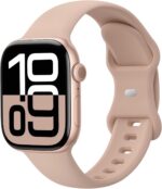 Pacote com 6 pulseiras finas para Apple Watch: estilo masculino, conforto e compatibilidade ampla com vários modelos e tamanhos.