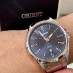 Relógio Orient Masculino Mbss1384 P2sx prateado: estilo casual e visual sofisticado para o dia a dia. - Imagem 3
