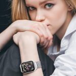 Bracelete Elos Prata para Apple Watch: aço inoxidável, ajuste perfeito e visual sofisticado para seu iWatch. - Imagem 4
