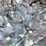Rosário de Contas Cristal Aquamarina: ideal para oração, batismo e presente católico especial - Imagem 3