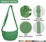 Bolsa tiracolo leve de nylon, compacta e versátil para viagem e uso diário, ideal para homens e mulheres - Imagem 4