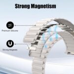 Pulseira magnética para Apple Watch: ajuste seguro, conforto e fixação forte para treinos e uso diário. - Imagem 6