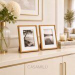 Kit 2 Porta-Retrato 10x15 CASAMILU Elegance: decoração premium, resistente e elegante para suas memórias. - Imagem 3