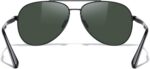 Óculos de sol aviador MERRY'S polarizados com proteção UV 400 e lentes espelhadas para dirigir, unissex 58 mm - Imagem 4